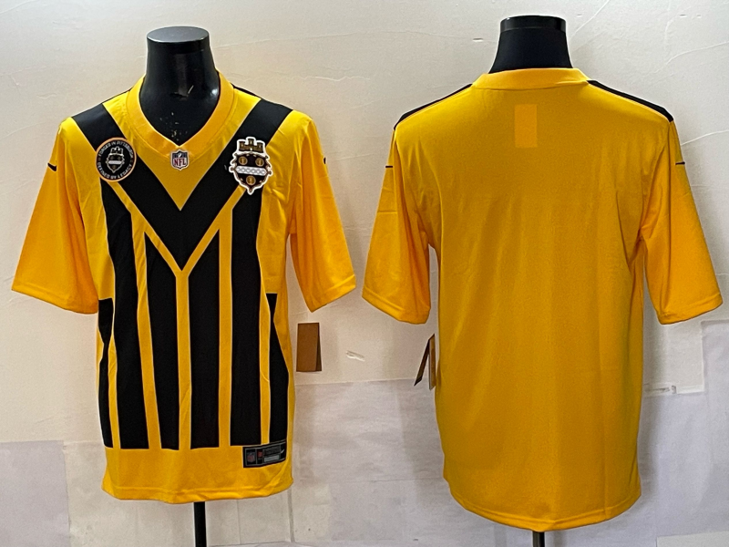 MenPittsburgh Steelers blank yellow Nike NFL  2025 Jersey 02->pittsburgh steelers->NFL Jersey